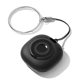 Key Finder Smart Tag, Compatible with Apple Find My (iOS Only), for Suitcases/Bags/Keys/Children's Backpacks, Replaceable Battery, Black