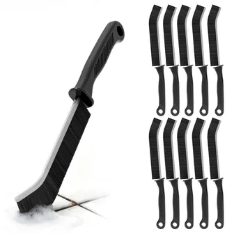 10pcs Joint Brush, Bathroom Cleaning Brush, Hard Bristle Corner Cleaning Brush, Perfect for Bathroom, Kitchen, Toilet, Sink and Floor