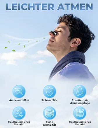 Nose Plasters Snoring Pack of 30 Snoring Stoppers, Reinforced Support Expands Nose Passages, Nose Strips Relieves Constipation, Improves Sleep, Anti Snoring