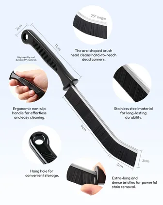10pcs Joint Brush, Bathroom Cleaning Brush, Hard Bristle Corner Cleaning Brush, Perfect for Bathroom, Kitchen, Toilet, Sink and Floor