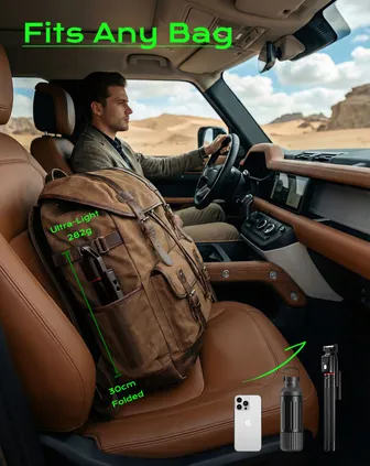 Selfie Stick & Hand Tripod, 170 cm Portable Tripod for Smartphone with Wireless Remote Shutter, Compatible with iPhone/Android